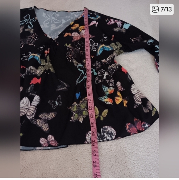 Boho Butterfly Tops Bundle | Long Sleeve Tunic Blouses | Relaxed Fit L–XL - Picture 11 of 16